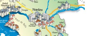 Carte du département de la Loire-Atlantique – Cabinet comptable 44