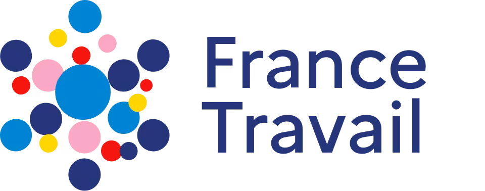 Logo France Travail illustrant les dispositifs ARE et ARCE pour la création d’entreprise à Vertou